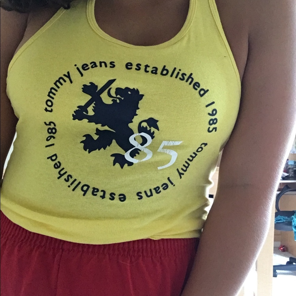 vintage yellow tommy Hilfiger halter top